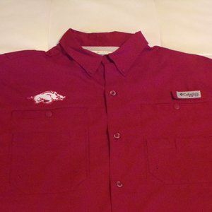 Columbia Razorback ARKANSAS Short Sleeve Shirt